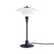 PH 2/1 Table Lamp  option White Glass / Glossy Deep Blue