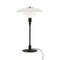 PH 3/2 Glass Table Lamp  option White Glass / Black Metalized