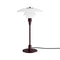 PH 3/2 Glass Table Lamp  option White Glass / Glossy Burgundy