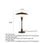 PH 3/2 Glass Table Lamp