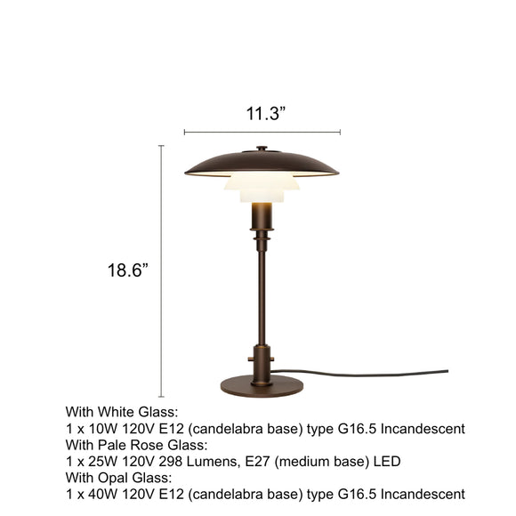 PH 3/2 Glass Table Lamp