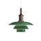 PH 3½ - 3 Metal Pendant Light  option Green