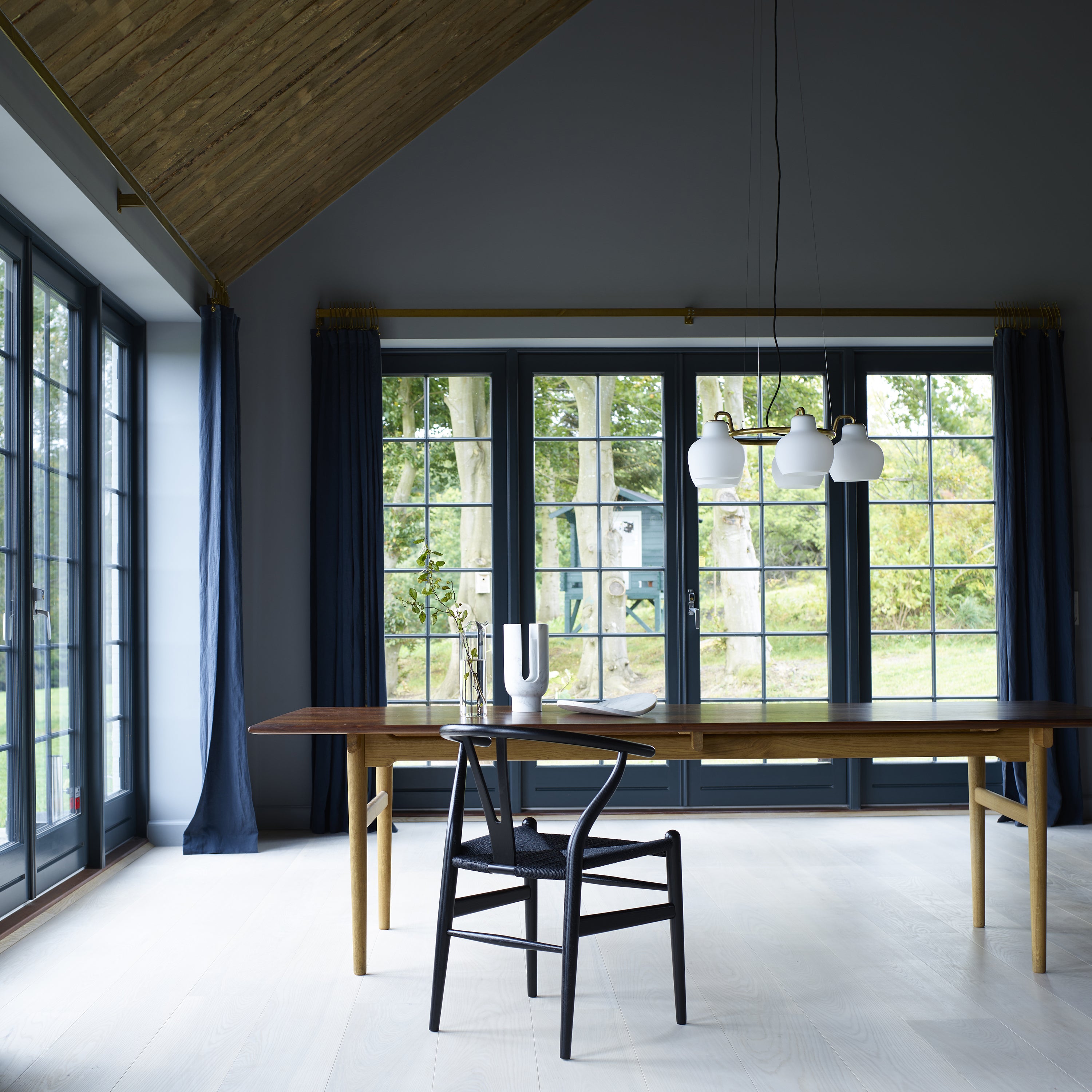 Carl Hansen and Son CH24 Wishbone Chair with Black Paper Cord