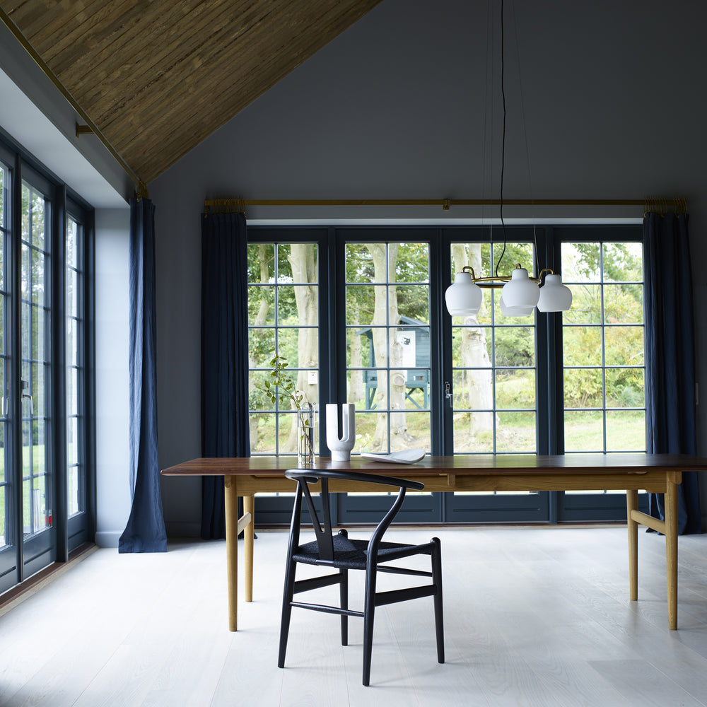 CH24 Wishbone Chair with Black Paper Cord