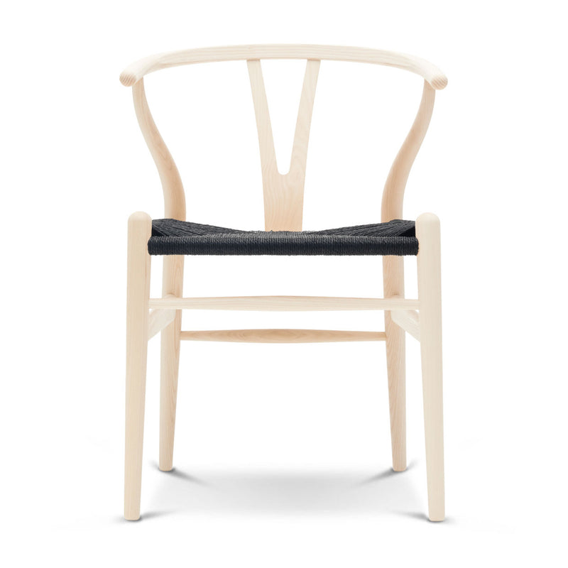 Carl Hansen and Son CH24 Wishbone Chair with Black Paper Cord