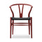 CH24 Wishbone Chair with Black Paper Cord  option Beech / Falu