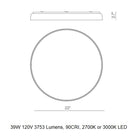 Compendium Plate Flush Mount
