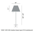 Costanza Table Lamp with Sensor Dimmer