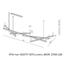 Dix Bougies Linear Pendant Light