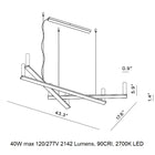 Dix Bougies Petit Linear Pendant Light