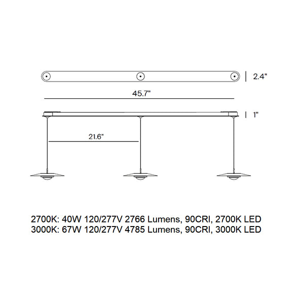 Koine Cluster Linear Pendant Light