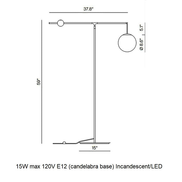 Malamata Adjustable Floor Lamp