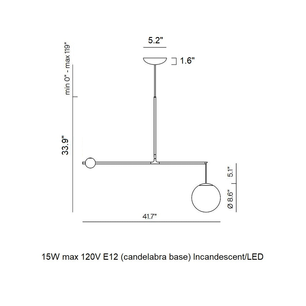 Malamata Adjustable Pendant Light