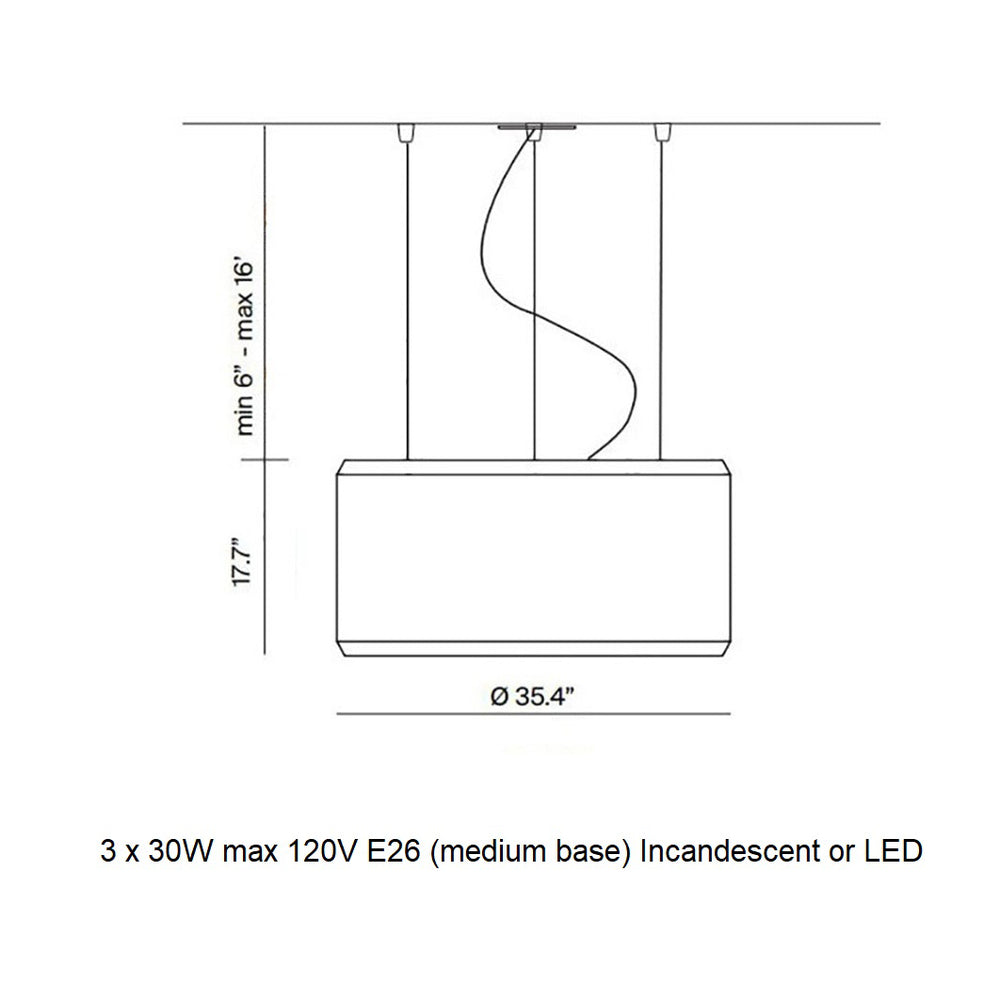 Silenzio Acoustic Pendant Light