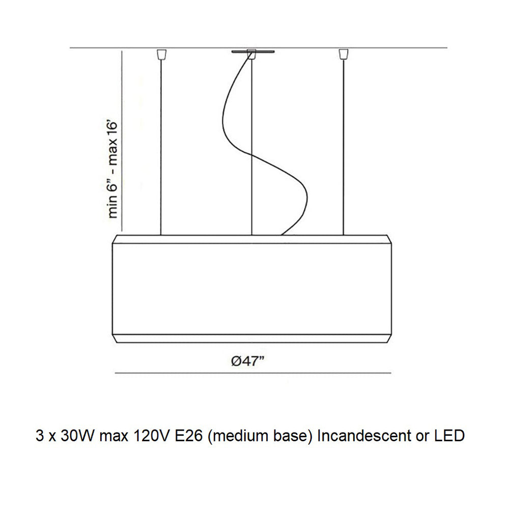 Silenzio Acoustic Pendant Light