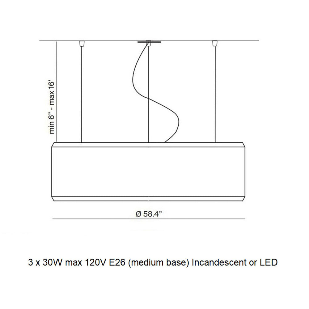 Silenzio Acoustic Pendant Light