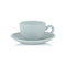 Milk Cup With Saucer (Set of 4)  option Blue Fog