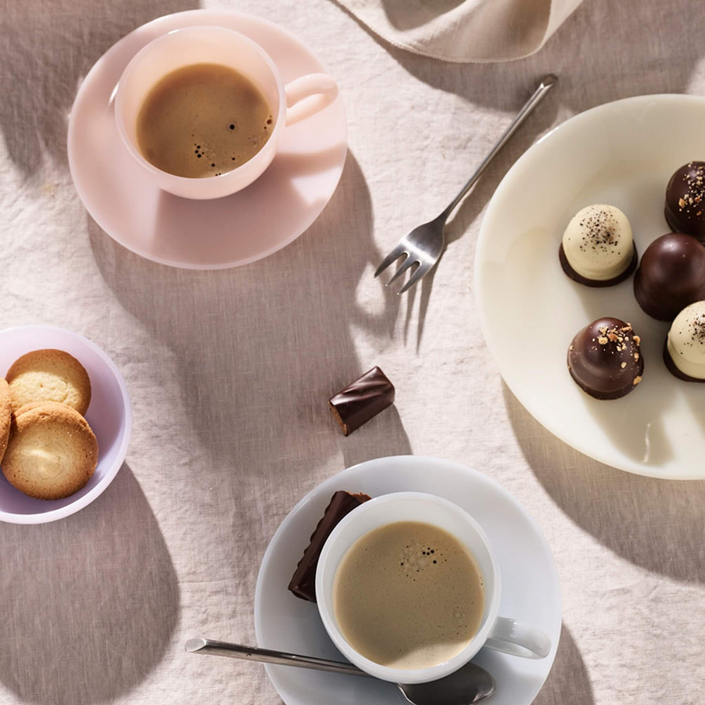 Milk Cup With Saucer (Set of 4)