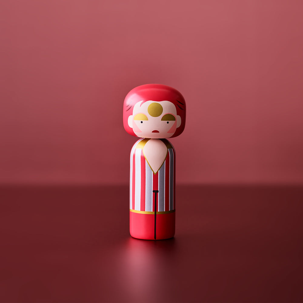 Ziggy Stardust Kokeshi Doll