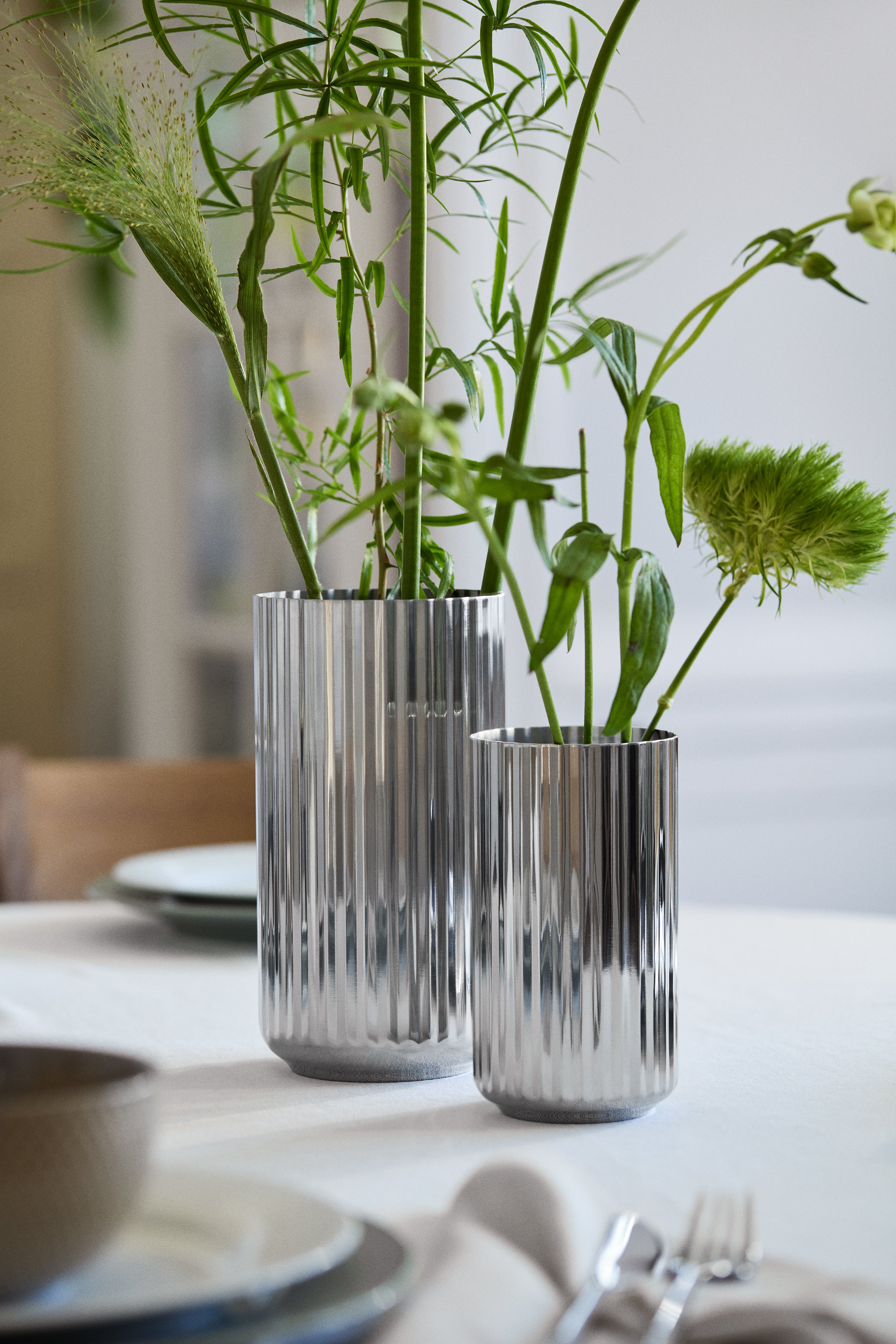 LYNGBY VASE PORCELAIN ランニンググレーズ H20cm BK Lyngby Porcelaen Lyngby Vase - 2Modern