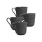 Rhombe Earth Mug with Handle (Set of 4)  option Slate