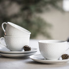 Rhombe Tea Cup With Saucer