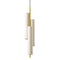 Black Note Triplet Pendant Light  option Gold / Ivory White