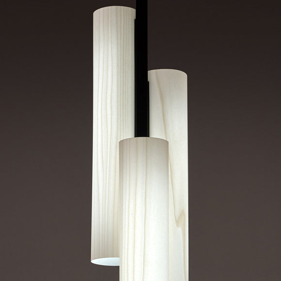 Black Note Triplet Pendant Light