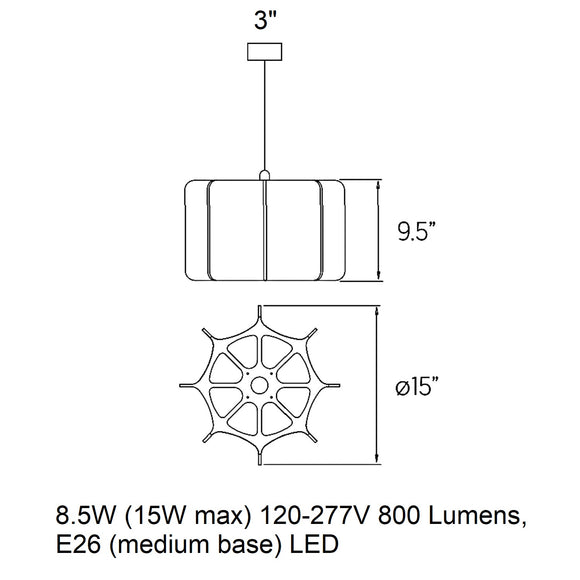 Kactos Pendant Light