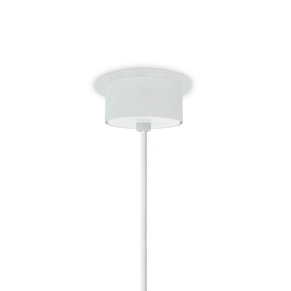 Ivory White / Matte White / Small: 18.1 in diameter Link Pendant Light OPEN BOX