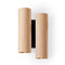 Black Note Duplet Wall Sconce  option Natural Beech