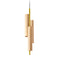 Black Note Triplet Pendant Light  option Gold / Natural Beech