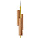Black Note Triplet Pendant Light  option Gold / Natural Cherry