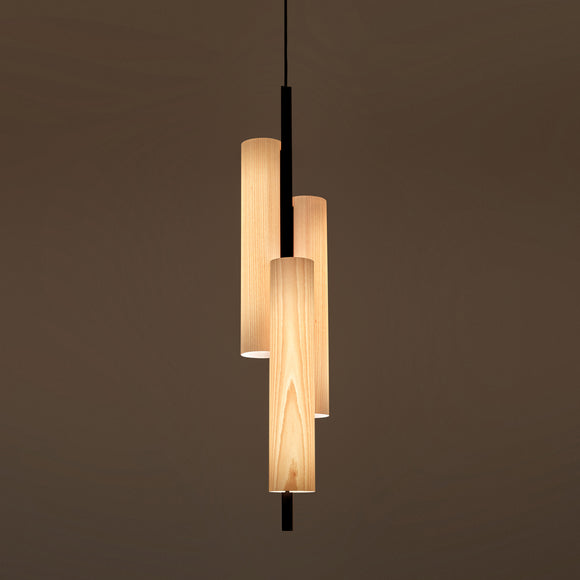 Black Note Triplet Pendant Light