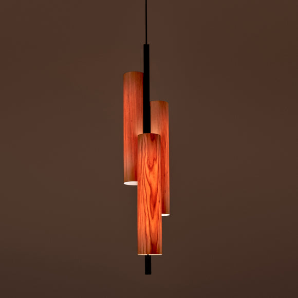 Black Note Triplet Pendant Light