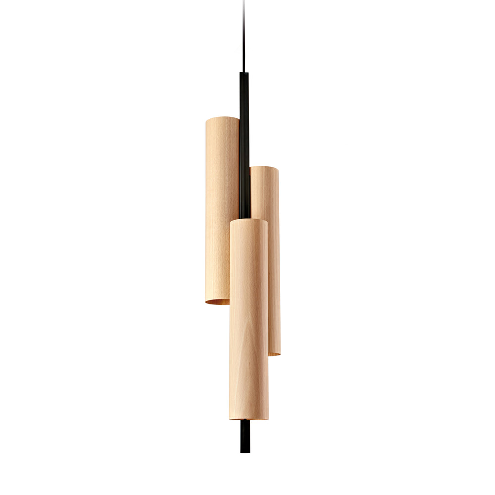 Black Note Triplet Pendant Light