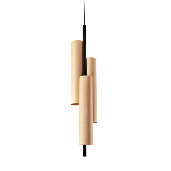 Black Note Triplet Pendant Light