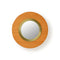 Lens Circular LED Wall Sconce  option Orange / Gold