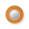 Lens Circular LED Wall Sconce  option Orange / Matte Ivory