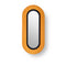 Lens Oval LED Wall Sconce  option Orange / Matte Black