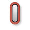 Lens Oval LED Wall Sconce  option Red / Matte Black