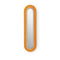 Lens Super Oval LED Wall Sconce  option Orange / Matte Ivory