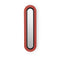 Lens Super Oval LED Wall Sconce  option Red / Matte Black