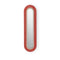 Lens Super Oval LED Wall Sconce  option Red / Matte Ivory