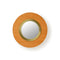 Lens Circular LED Wall Sconce  option Orange / Gold
