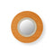 Lens Circular LED Wall Sconce  option Orange / Matte Ivory