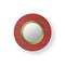Lens Circular LED Wall Sconce  option Red / Gold