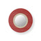 Lens Circular LED Wall Sconce  option Red / Matte Ivory