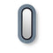 Lens Oval LED Wall Sconce  option Blue / Matte Black