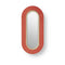 Lens Oval LED Wall Sconce  option Red / Matte Ivory